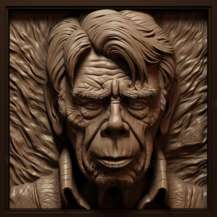 stephen king 3 stl model for CNC